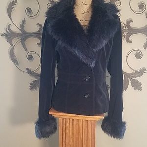 Beautiful fur collar jacket